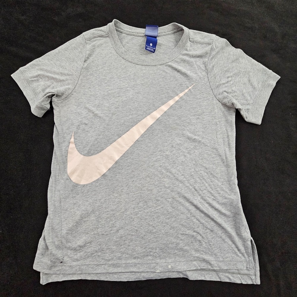 Nike Gray Short Sleeve Tri-Blend Logo T-Shirt Women's S